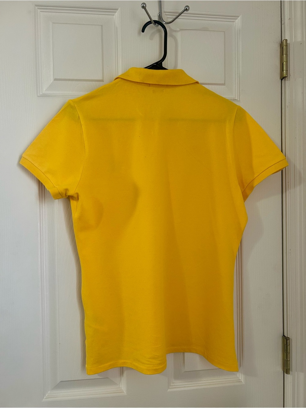Women Ralph Lauren Yellow Polo Slim Fit with Blue Pony Embroidery - Picture 4 of 6